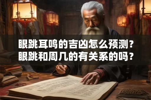 眼跳耳鸣的吉凶怎么预测？眼跳和周几的有关系的吗？