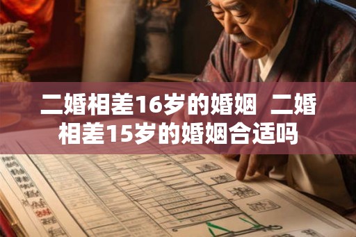 二婚相差16岁的婚姻 二婚相差15岁的婚姻合适吗 二婚相差16岁的婚姻 二婚相差15岁的婚姻合适吗