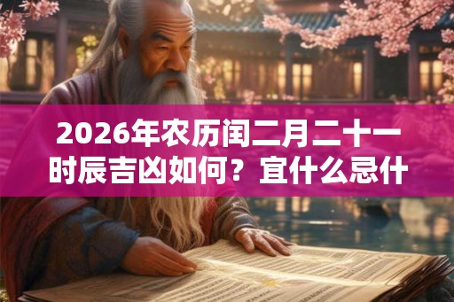 2026年农历闰二月二十一时辰吉凶如何？宜什么忌什么？