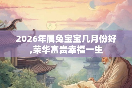 2026年属兔宝宝几月份好,荣华富贵幸福一生 2026年属兔宝宝几月份好,荣华富贵幸福一生
