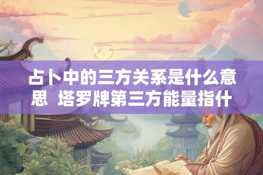 占卜中的三方关系是什么意思 塔罗牌第三方能量指什么 占卜中的三方关系是什么意思 塔罗牌第三方能量指什么