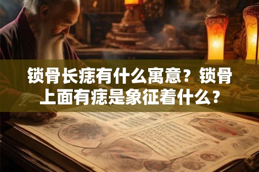锁骨长痣有什么寓意？锁骨上面有痣是象征着什么？
