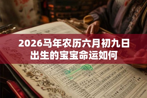 2026马年农历六月初九日出生的宝宝命运如何 2026马年农历六月初九日出生的宝宝命运如何