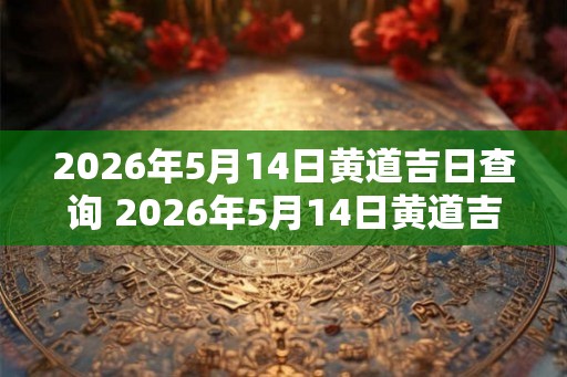 2026年5月14日黄道吉日查询 2026年5月14日黄道吉日是哪天 2026年5月14日黄道吉日查询 2026年5月14日黄道吉日是哪天