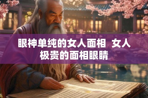 眼神单纯的女人面相  女人极贵的面相眼睛