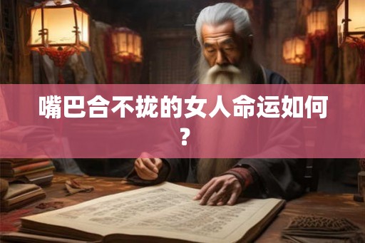 嘴巴合不拢的女人命运如何？