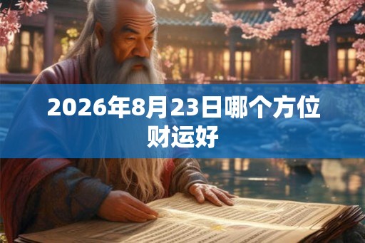 2026年8月23日哪个方位财运好