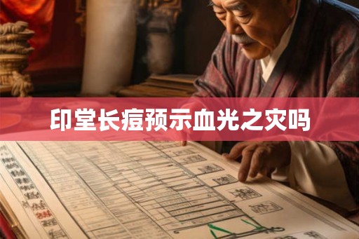 印堂长痘预示血光之灾吗