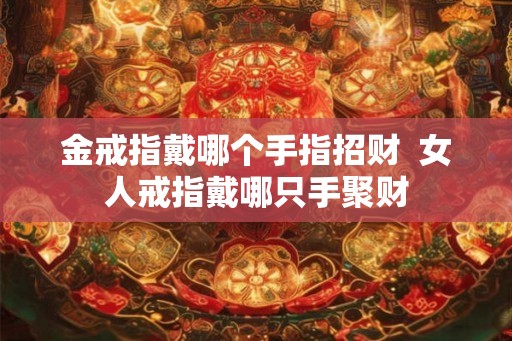 金戒指戴哪个手指招财  女人戒指戴哪只手聚财