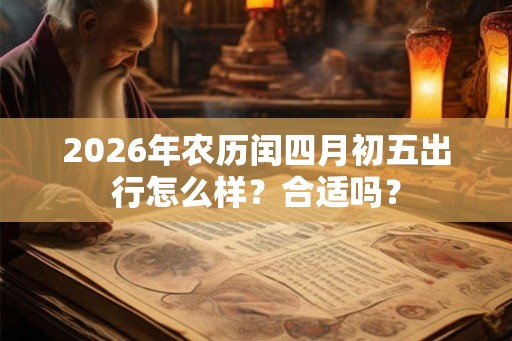2026年农历闰四月初五出行怎么样？合适吗？