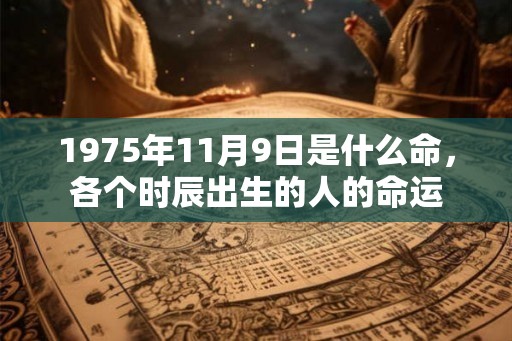 1975年11月9日是什么命,各个时辰出生的人的命运 1975年11月9日是什么命,各个时辰出生的人的命运