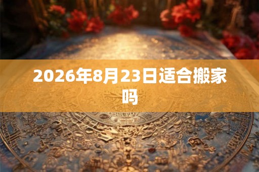 2026年8月23日适合搬家吗