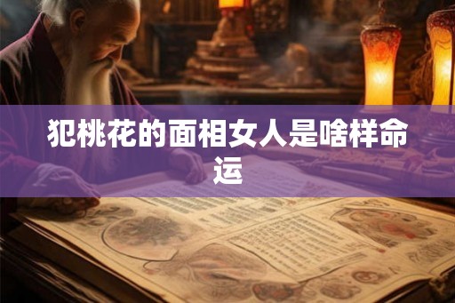 犯桃花的面相女人是啥样命运