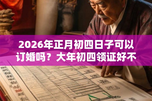 2026年正月初四日子可以订婚吗？大年初四领证好不好？