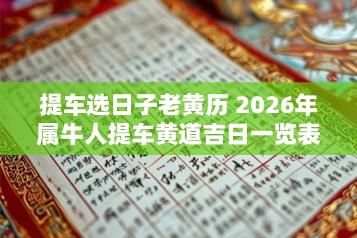 提车选日子老黄历 2026年属牛人提车黄道吉日一览表