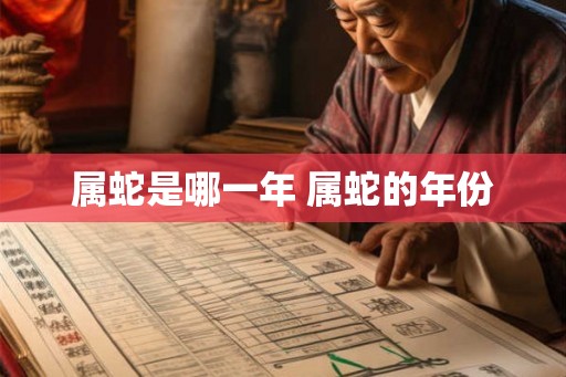 属蛇是哪一年 属蛇的年份