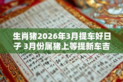 生肖猪2026年3月提车好日子 3月份属猪上等提新车吉日