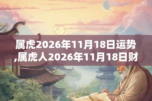 属虎2026年11月18日运势,属虎人2026年11月18日财运,生肖虎2026年11月18日运势