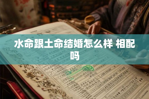 水命跟土命结婚怎么样 相配吗