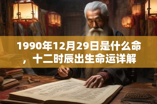 1990年12月29日是什么命，十二时辰出生命运详解