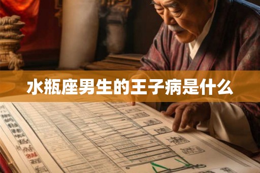 水瓶座男生的王子病是什么