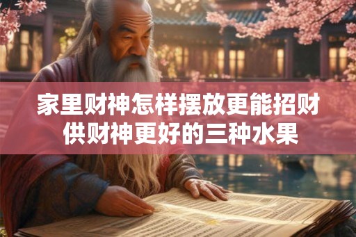 家里财神怎样摆放更能招财 供财神更好的三种水果