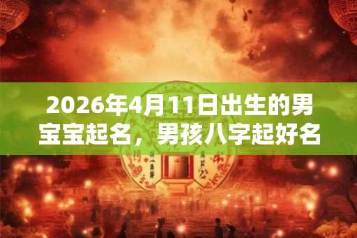 2026年4月11日出生的男宝宝起名，男孩八字起好名字