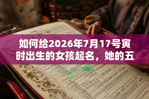 如何给2026年7月17号寅时出生的女孩起名，她的五行又是什么呢？