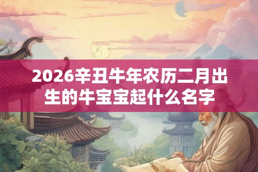 2026辛丑牛年农历二月出生的牛宝宝起什么名字 2026辛丑牛年农历二月出生的牛宝宝起什么名字