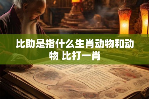 比助是指什么生肖动物和动物 比打一肖