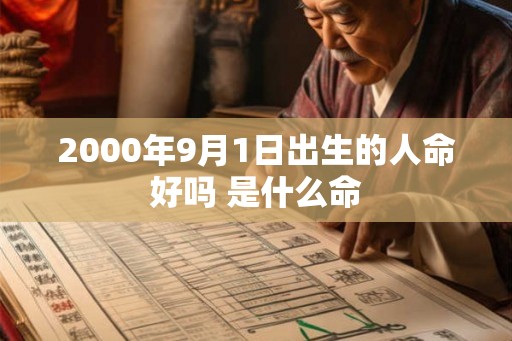 2000年9月1日出生的人命好吗 是什么命