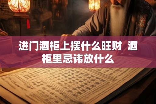 进门酒柜上摆什么旺财  酒柜里忌讳放什么