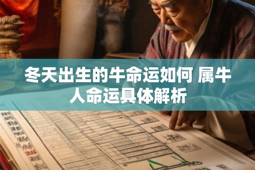冬天出生的牛命运如何 属牛人命运具体解析
