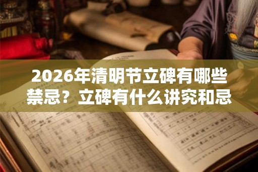 2026年清明节立碑有哪些禁忌？立碑有什么讲究和忌讳