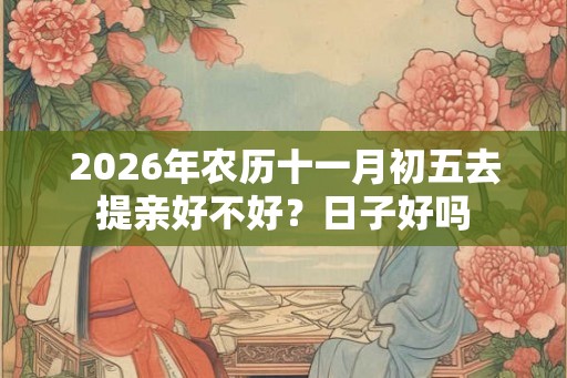 2026年农历十一月初五去提亲好不好？日子好吗
