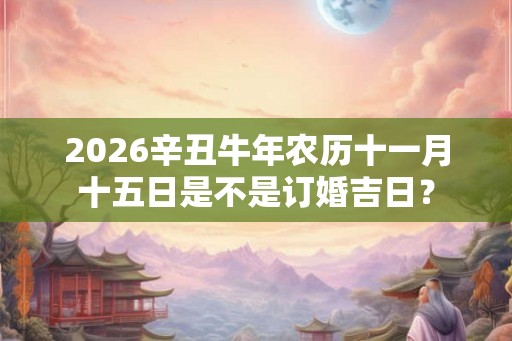 2026辛丑牛年农历十一月十五日是不是订婚吉日？