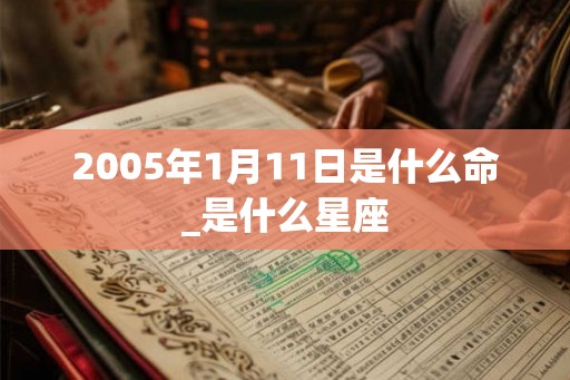 2005年1月11日是什么命_是什么星座 2005年1月11日是什么命_是什么星座