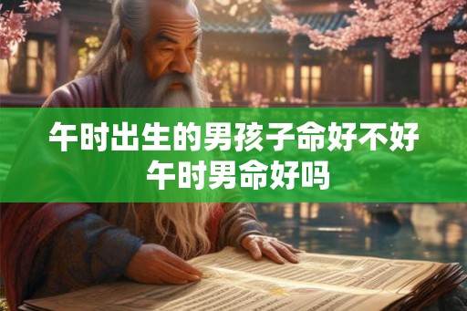 午时出生的男孩子命好不好 午时男命好吗
