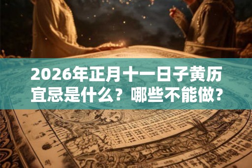 2026年正月十一日子黄历宜忌是什么？哪些不能做？