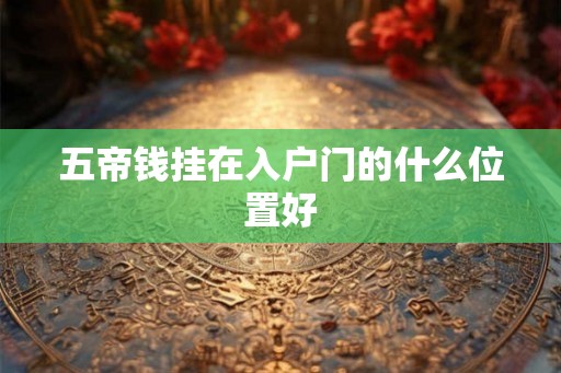 五帝钱挂在入户门的什么位置好