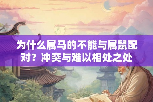 为什么属马的不能与属鼠配对？冲突与难以相处之处