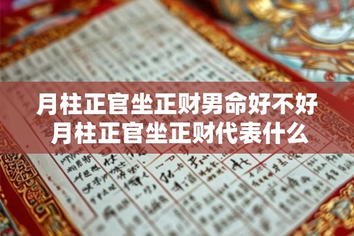 月柱正官坐正财男命好不好 月柱正官坐正财代表什么
