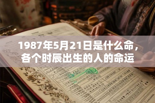 1987年5月21日是什么命，各个时辰出生的人的命运