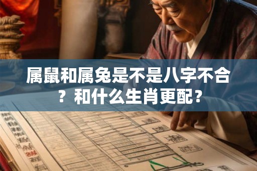 属鼠和属兔是不是八字不合？和什么生肖更配？