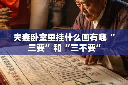 夫妻卧室里挂什么画有哪“三要”和“三不要”