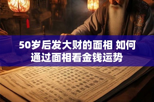 50岁后发大财的面相 如何通过面相看金钱运势 50岁后发大财的面相 如何通过面相看金钱运势