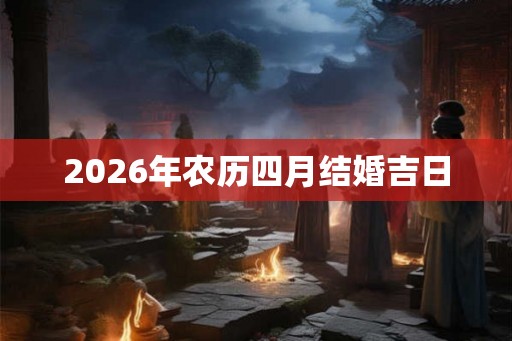 2026年农历四月结婚吉日