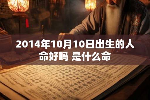2014年10月10日出生的人命好吗 是什么命