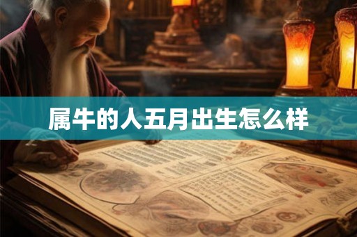 属牛的人五月出生怎么样 属牛的人五月出生怎么样