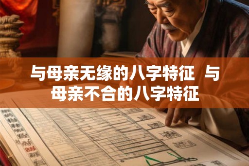 与母亲无缘的八字特征  与母亲不合的八字特征
